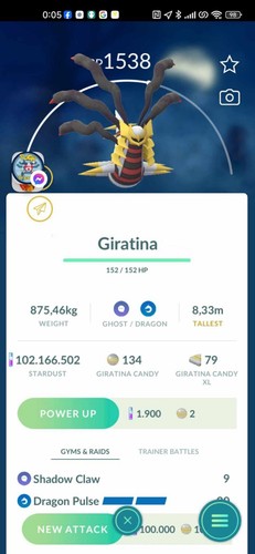 Giratina origin levei - origin,